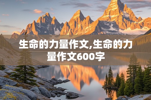 生命的力量作文,生命的力量作文600字