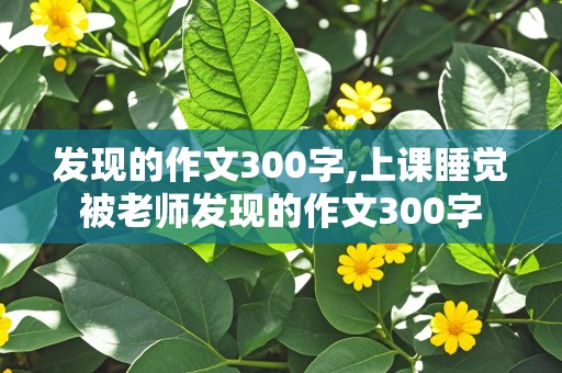 发现的作文300字,上课睡觉被老师发现的作文300字