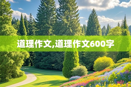 道理作文,道理作文600字