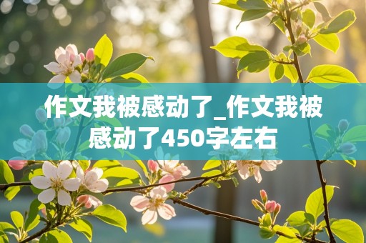 作文我被感动了_作文我被感动了450字左右