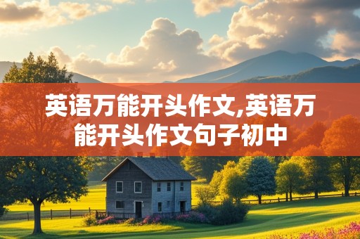 英语万能开头作文,英语万能开头作文句子初中