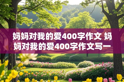 妈妈对我的爱400字作文 妈妈对我的爱400字作文写一件事