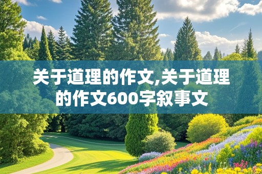 关于道理的作文,关于道理的作文600字叙事文