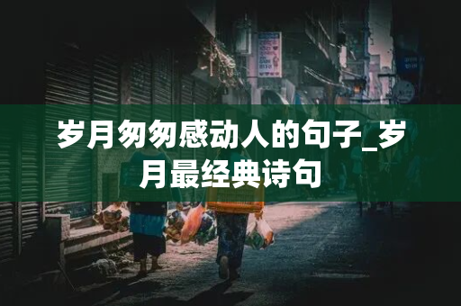 岁月匆匆感动人的句子_岁月最经典诗句