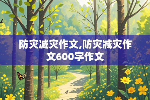 防灾减灾作文,防灾减灾作文600字作文