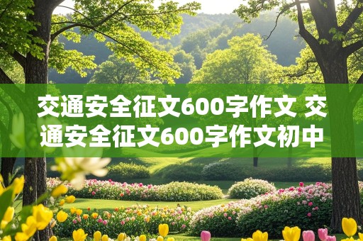 交通安全征文600字作文 交通安全征文600字作文初中