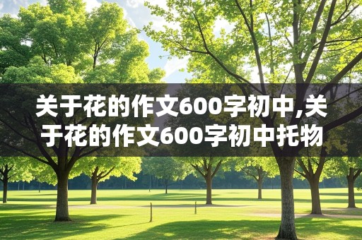 关于花的作文600字初中,关于花的作文600字初中托物言志