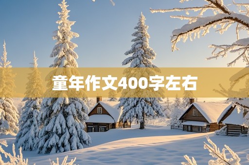 童年作文400字左右