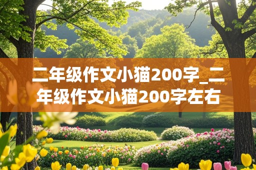 二年级作文小猫200字_二年级作文小猫200字左右