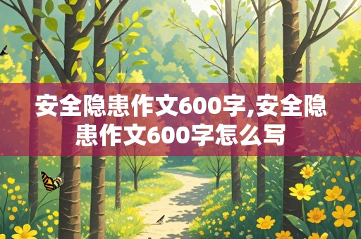 安全隐患作文600字,安全隐患作文600字怎么写