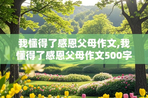 我懂得了感恩父母作文,我懂得了感恩父母作文500字