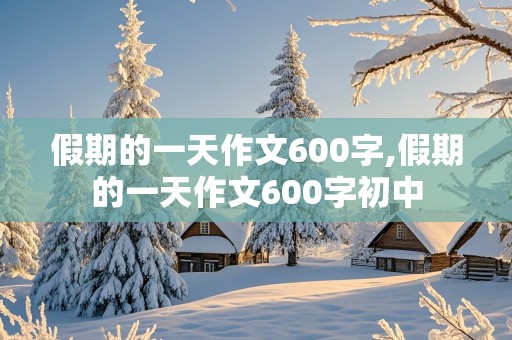 假期的一天作文600字,假期的一天作文600字初中