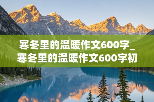 寒冬里的温暖作文600字_寒冬里的温暖作文600字初一