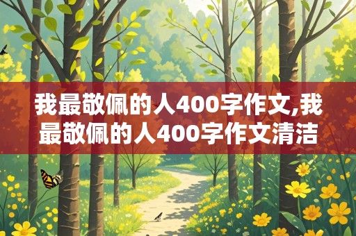 我最敬佩的人400字作文,我最敬佩的人400字作文清洁工