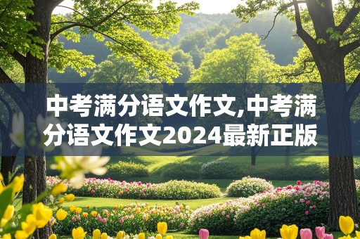 中考满分语文作文,中考满分语文作文2024最新正版