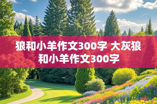 狼和小羊作文300字 大灰狼和小羊作文300字