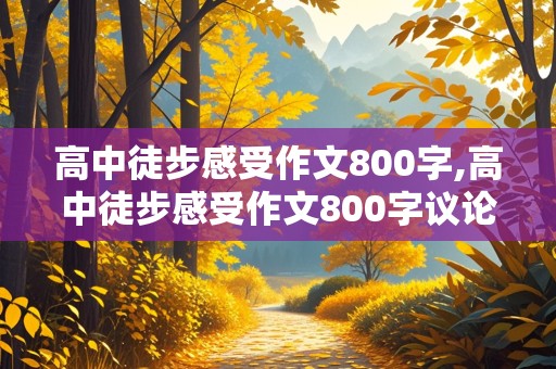 高中徒步感受作文800字,高中徒步感受作文800字议论文怎么写