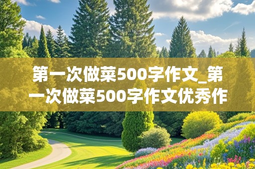 第一次做菜500字作文_第一次做菜500字作文优秀作文