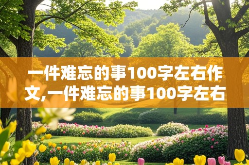 一件难忘的事100字左右作文,一件难忘的事100字左右作文二年级