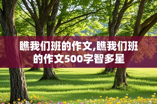 瞧我们班的作文,瞧我们班的作文500字智多星