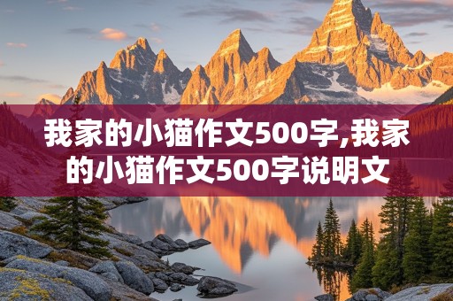 我家的小猫作文500字,我家的小猫作文500字说明文