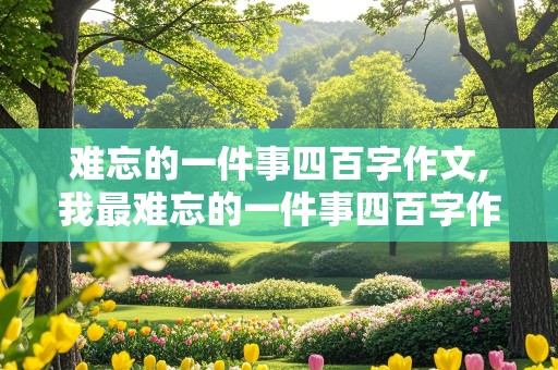 难忘的一件事四百字作文,我最难忘的一件事四百字作文