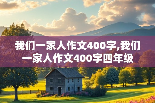 我们一家人作文400字,我们一家人作文400字四年级