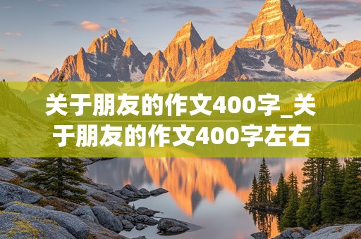 关于朋友的作文400字_关于朋友的作文400字左右