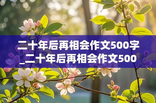 二十年后再相会作文500字_二十年后再相会作文500字_想象作文