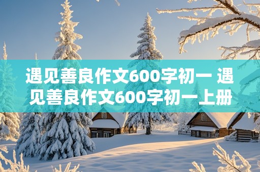 遇见善良作文600字初一 遇见善良作文600字初一上册