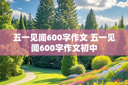 五一见闻600字作文 五一见闻600字作文初中