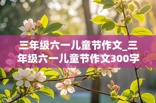 三年级六一儿童节作文_三年级六一儿童节作文300字作文怎么写