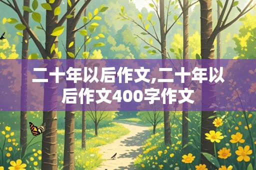 二十年以后作文,二十年以后作文400字作文