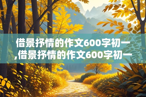 借景抒情的作文600字初一,借景抒情的作文600字初一月亮