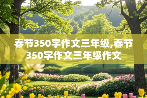 春节350字作文三年级,春节350字作文三年级作文