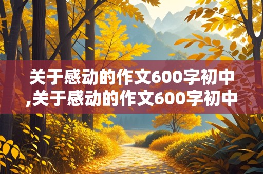 关于感动的作文600字初中,关于感动的作文600字初中记叙文