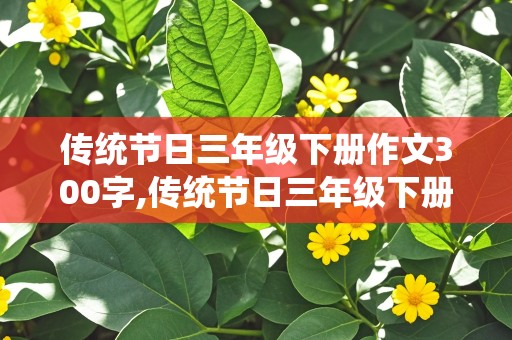 传统节日三年级下册作文300字,传统节日三年级下册作文300字春节