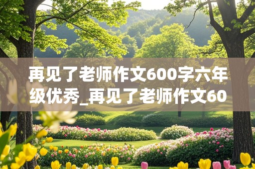 再见了老师作文600字六年级优秀_再见了老师作文600字六年级优秀你向老师说你心里话