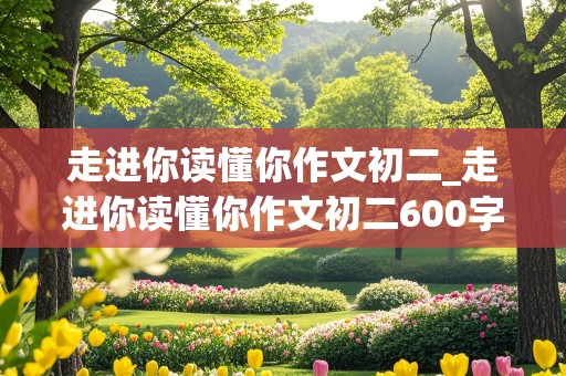 走进你读懂你作文初二_走进你读懂你作文初二600字