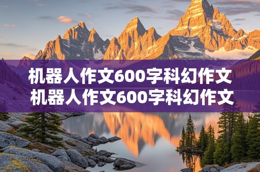 机器人作文600字科幻作文 机器人作文600字科幻作文怎么写