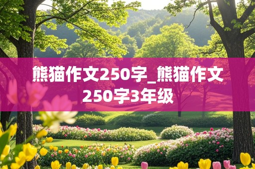 熊猫作文250字_熊猫作文250字3年级