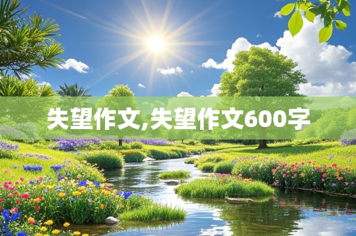 失望作文,失望作文600字