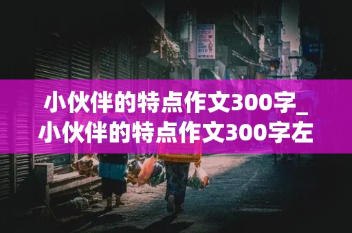 小伙伴的特点作文300字_小伙伴的特点作文300字左右