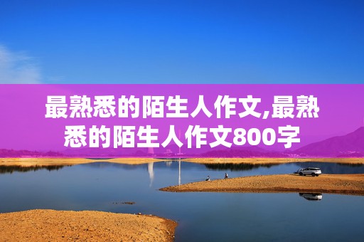 最熟悉的陌生人作文,最熟悉的陌生人作文800字