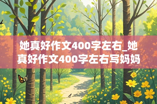 她真好作文400字左右_她真好作文400字左右写妈妈怎么写