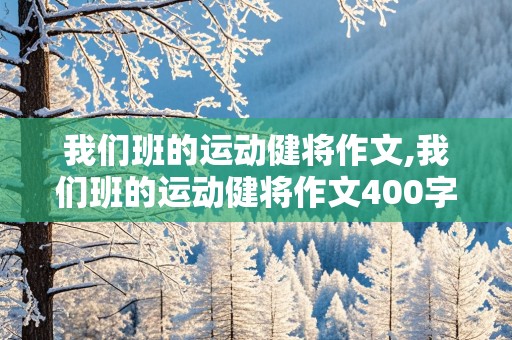 我们班的运动健将作文,我们班的运动健将作文400字