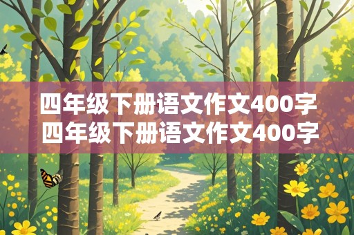 四年级下册语文作文400字 四年级下册语文作文400字我的自画像