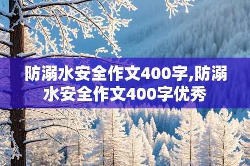 防溺水安全作文400字,防溺水安全作文400字优秀