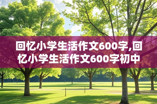 回忆小学生活作文600字,回忆小学生活作文600字初中