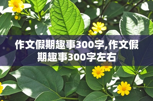 作文假期趣事300字,作文假期趣事300字左右